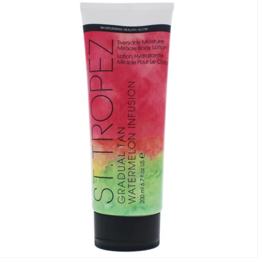 St Tropez. Sunless tanning lotion watermelon infusion gradual tan. New. 6.7oz